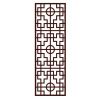 Chinese Privacy Window Film Imitation Redwood Lattice Window Film Frosted Glass No Glue Sliding Door Static Film; 15x39 inch
