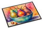 NEW Colorful Pears Doormat Front Door Mat Indoor Outdoor Rugs for Entryway, Non Slip Washable Low Pile, 18H X 27W