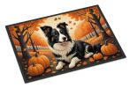NEW Border Collie Fall Doormat Front Door Mat Indoor Outdoor Rugs for Entryway, Non Slip Washable Low Pile, 18H X 27W