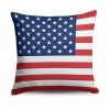 USA Flag Throw Pillow 18x18 inches