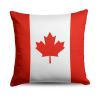 Canada Flag Throw Pillow 18x18 inches