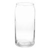 (4 pack) 20oz Clear Can Shaped Drinking Glass