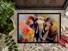 NEW Elephant Doormat Front Door Mat Indoor Outdoor Rugs for Entryway, Non Slip Washable Low Pile, 18H X 27W