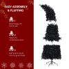 7ft Wizard Hat Shape Automatic Tree Structure PVC Material 1050 Branches 400 Lights 10 Functions With Remote Control Christmas Tree Purple And Orange