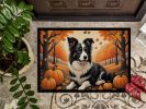 NEW Border Collie Fall Doormat Front Door Mat Indoor Outdoor Rugs for Entryway, Non Slip Washable Low Pile, 18H X 27W
