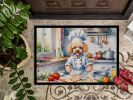 Poodle The Chef Doormat Front Door Mat Indoor Outdoor Rugs for Entryway, Non Slip Washable Low Pile, 24H X 36W