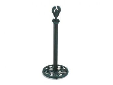 Seaworn Blue Cast Iron Lobster Extra Toilet Paper Stand 16""