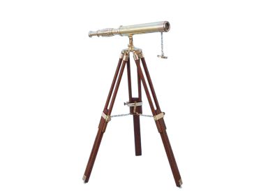 Floor Standing Brass Harbor Master Telescope 30""