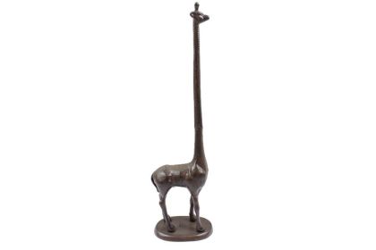 Cast Iron Giraffe Extra Toilet Paper Stand 19""