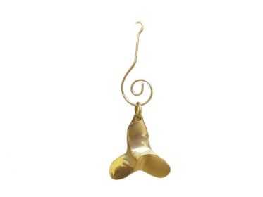 Solid Brass Decorative Titanic Propeller Christmas Ornament 4""