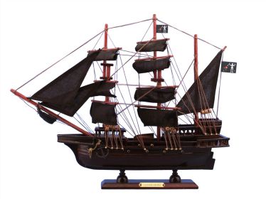 Wooden Blackbeard's Queen Anne's Revenge Model Pirate Ship 15""