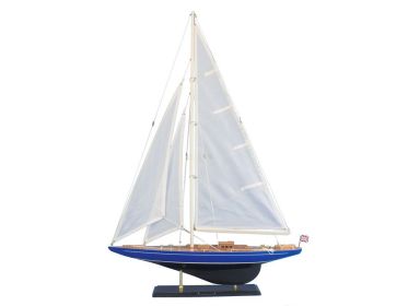 Wooden Velsheda Model Sailboat Decoration 35""