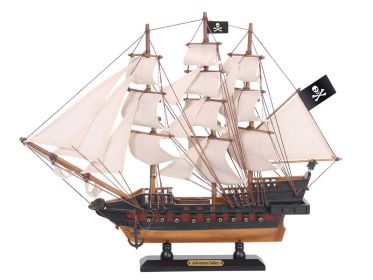 Wooden Captain Kidd's Adventure Galley White Sails Limited Model Pirate Ship 15""