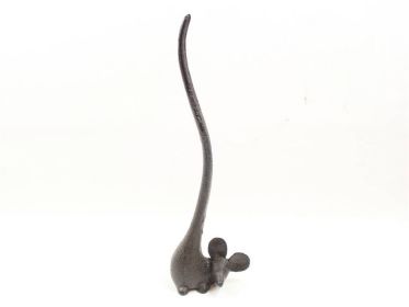 Cast Iron Mouse Paper Towel Holder 12""