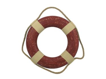 Vintage Red Decorative Lifering 15""