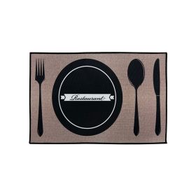 Printed Absorbent & Non-Slip Door Mat - Durable Polyester Carpet with "Kitchen" Design, Ideal for Bathrooms, Hallways, Living Rooms (Color: SJR-50-90-12, size: 19.7*35.4in/50*90cm)